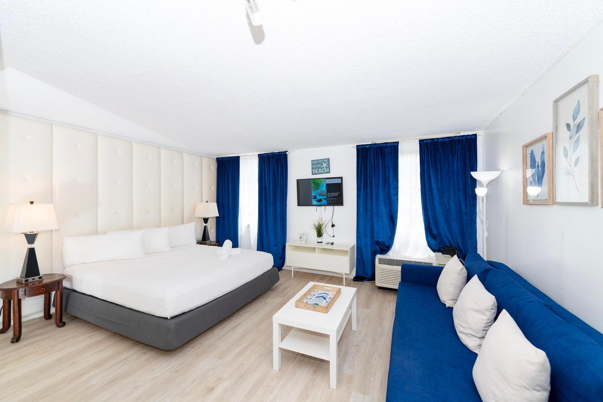 Estudio con cama extragrande