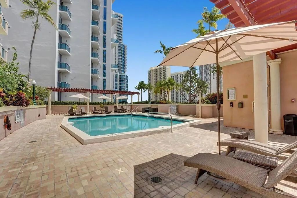 3Bd 2Ba Sunny Isles Condo Balcony Pool-1